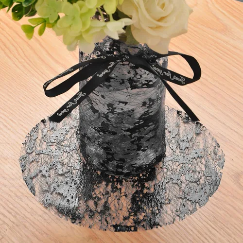 Vista 8 de Camino de mesa metálico negro de 11 x 192 pulgadas, rollo de camino de mesa de malla fina con lentejuelas, decoración de mesa negra con purpurina
