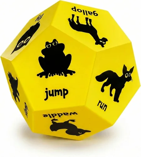 Vista 11 de Dados de Movimiento Covelico - Equipo de Juego Preescolar y Juguetes de Recreo para Juegos de Gimnasia al Aire Libre para Primaria, Dados