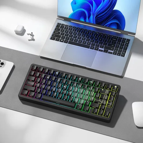 Vista 8 de Cherry Profile Custom Keycaps, juego de PBT con diseño de corazón, 130 piezas, color negro PBT Keycap Set with Dye Sublimation, Side Printed Key
