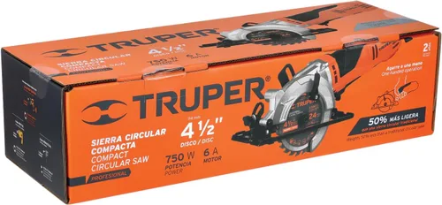 Vista 4 de Truper Sierra Circular Compact 4-1/2', 420 W
