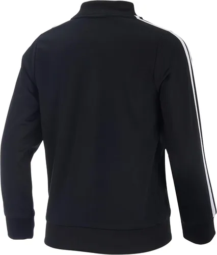 Vista 2 de adidas Chaqueta bomber de tricot con cremallera frontal para niña Negro-Plata