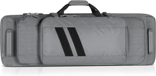 Vista 9 de Savior Equipment Specialist Series Tactical Double Long Gun Bag Case Backpack 4 Pistol Handgun Storage, Lockable Zippers, Padded Drag Handles