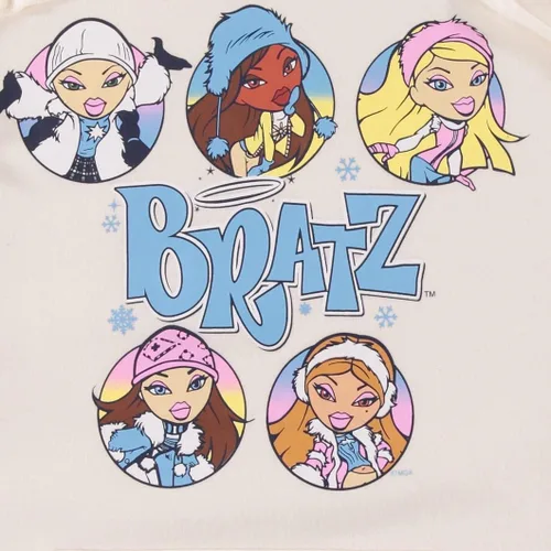 Vista 5 de Bratz Sudadera con capucha para mujer, diseño vintage de los años 90 de Yasmin, Cloe, Jade y Sasha
