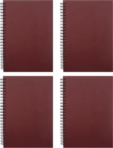 Vista 10 de YYaaloa 4-Pack A5 Lined Sketch Book Soft Cover Spiral Notebooks Journals 120 Pages 5.7" x 8.3" Cream colored paper (A5 Lined 4 color 4pcs)