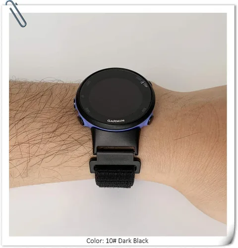 Vista 6 de Correa compatible con Garmin Forerunner 45/45S Watch Band Nylon Accesorios de repuesto