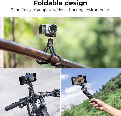 Vista 4 de K&F CONCEPT Mini trípode flexible
