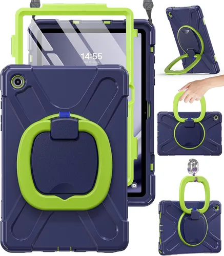 Vista 19 de BRAECN Case for Samsung Galaxy Tab A9+ Plus - 2023 Black Tablet A9+ Case Negro