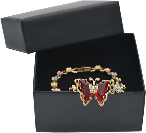 Vista 2 de Giffor Pulsera para mujer, pulsera de 7.1in, joyería laminada, 14 quilates, Circonita cúbica