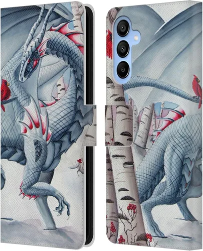 Vista 20 de Head Case Designs Officially Licensed Carla Morrow Galactic Entrancement Dragons Leather Wallet Case Compatible with Samsung Galaxy A07 4G