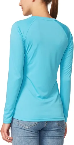 Vista 2 de BALEAF Camisas de manga larga para mujer, protección solar UPF50+, secado rápido, senderismo, pesca
