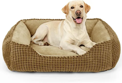 Vista 14 de MIXJOY Cama Ortopédica Rectangular Lavable para Perros Pequeños, Medianos y Grandes, Suave Calmante, Cama Duradera para Cachorros Durmientes Cojín