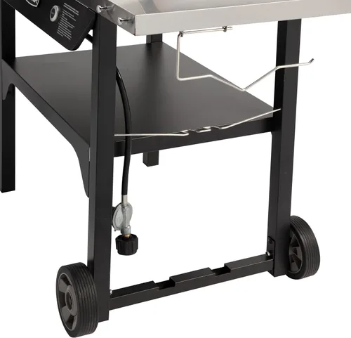 Vista 10 de Cuisinart - Estación de wok para exteriores con ruedas traseras, bandeja de acero de 14 pulgadas, 50,000 BTU