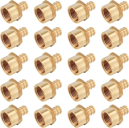 Vista 12 de 2 piezas EFIELD 3/4 pulgadas PEX Fitting, 3/4 pulgadas Pex hembra adaptador
