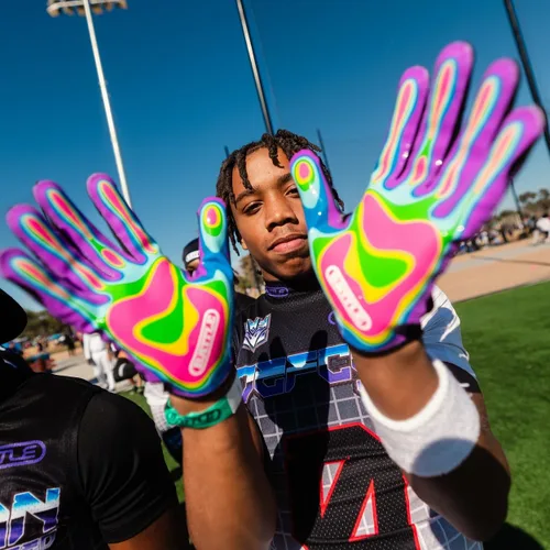 Vista 31 de Battle Guantes deportivos con receptor de velocidad Doom Blanco