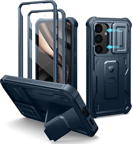 Vista 59 de Dexnor Funda para Samsung Galaxy S24 con Cubierta Deslizante Integrada para Cámara y Protector de Pantalla y Soporte, Funda Resistente a los Golpes