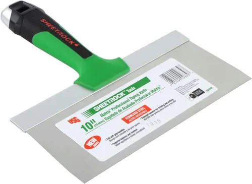 Vista 2 de USG Sheetrock Matrix - Juego de cuchillos de cinta para paneles de yeso, cuchillos de acero inoxidable de 6, 10 y 12 pulgadas con bandeja de lodo
