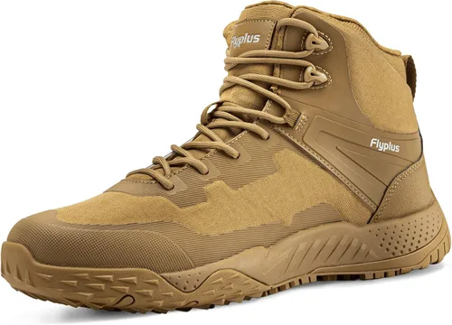 Vista 8 de Men's Military Tactical Boots Waterproof Lightweight Hiking Boots Durable Non-Slip Combat Boot For Work