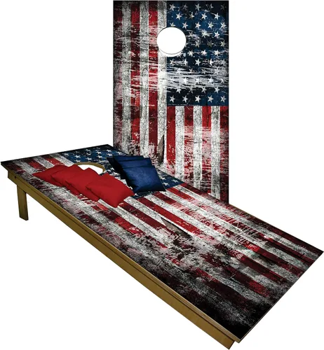 Vista 68 de CornholeGamesUSA Pro - Juego de tablas de Cornhole Fabricado en Estados Unidos Abedul báltico 3/4 Sin rebote Patas triples gruesas Dos 1