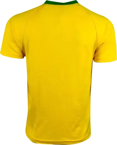 Vista 3 de Icon Sports Camiseta de fútbol brasileño de manga corta para niño, camiseta de fútbol de Brasil para niño