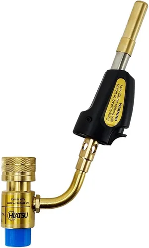 Vista 10 de HIATSU Cabezal de soplete turbo de doble llama – Cabezal de antorcha de propano resistente de alto rendimiento para soldar y soldar – Cabezal