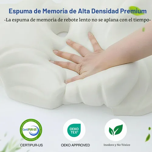 Vista 5 de Almohada cervical del cuello para dormir, almohada ortopédica