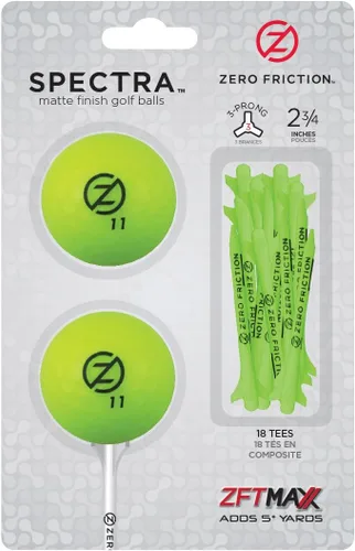 Vista 7 de Zero Friction Spectra 2 Ball/Tee Pack
