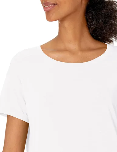 Vista 3 de Tienda Essentials Camiseta ligera con cuello redondo y ajuste relajado, para mujer