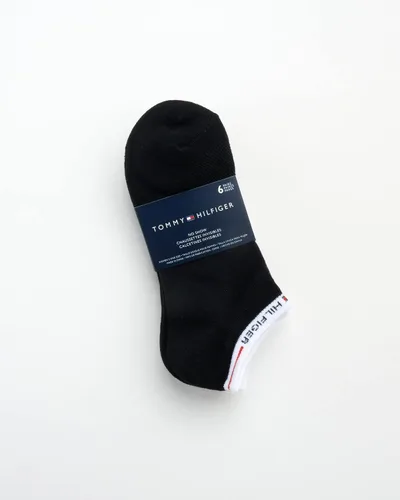 Vista 2 de Tommy Hilfiger Paquete de 6 calcetines icónicos con logotipo de bandera repetida para mujer