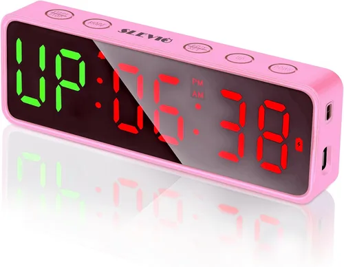 Vista 10 de Reloj pequeño con temporizador de gimnasio, cronómetro, temporizador de intervalos de entrenamiento con potente imán incorporado, pantalla digital