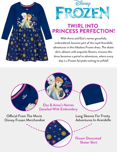 Vista 6 de Disney Vestido Frozen para Niña