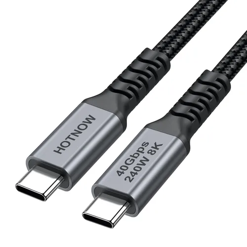 Vista 9 de Cable de pantalla de monitor USB C de 1 pie, 4K a 144 Hz/60 Hz USB C a USB C 3.2 Gen2x2 20Gbps cable de datos, compatible con iPhone 15/15 Pro Max
