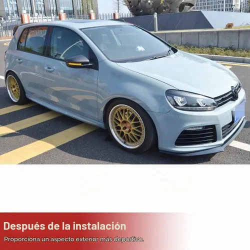 Vista 2 de Tapas de espejo de fibra de carbono real para VW Golf 6 MK6 GTI R20 2009