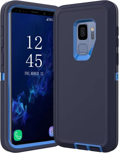 Vista 9 de Funda protectora resistente para Samsung Galaxy S9, a prueba de golpes, resistente a las caídas, Galaxy S9 Csae, 5.8 pulgadas (negro/gris)