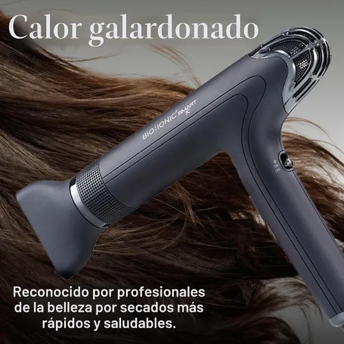 Vista 7 de Bio Ionic SMART-X Secador de Cabello con Difusor, Secador de Soplo de Alta Eficiencia con 3 Ajustes de Calor y 3 Ajustes de Velocidad, Seca
