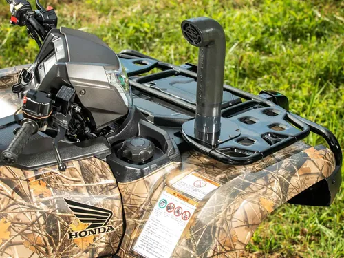 Vista 5 de SuperATV Kit de esnórquel Ranger compatible con Honda Rancher 420 / Foreman 520 Rubicon 2020+ Resistente y elevador eleva la entrada de aire de tu