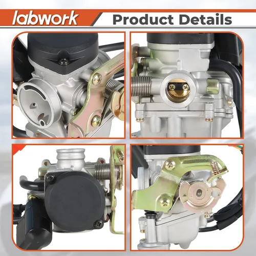 Vista 5 de labwork Repuesto de carburador para scooter 139QMB 139QMA, reemplazo de carburador para motor GY6 50cc 100cc 0.787 in Big Bore