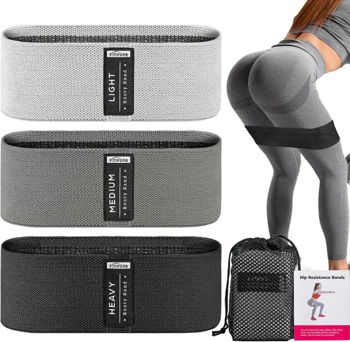Vista 9 de Booty Bands Set, Resistance Bands for Working Out, Exercise Bands for Women and Men Legs and Butt, Stretch Bands for Pilates, Yoga Starter Set