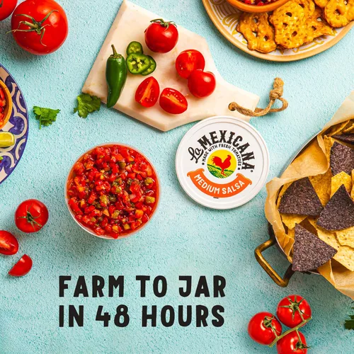 Vista 3 de La Mexicana, Salsa Mediana, 16 oz
