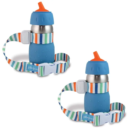 Vista 18 de PBnJ Baby SippyPal Sippy - Correa para portavasos (123, 2 unidades)