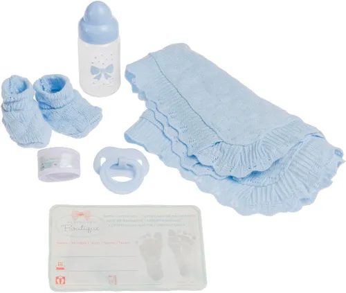 Vista 3 de Muñeca de bebé anatómicamente correcta de niño real Muñeca de bebé de 15" totalmente de vinilo JC Toys - La Newborn Fabricada en España Azul