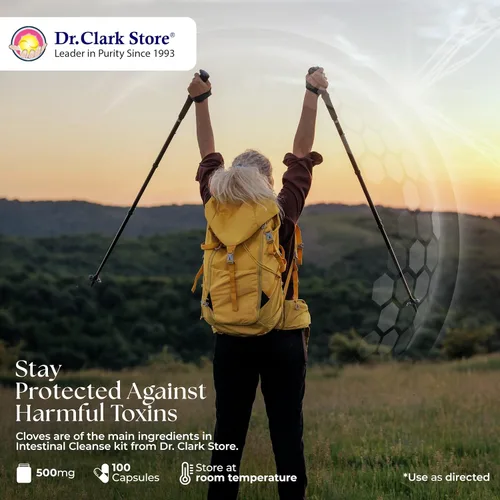 Vista 8 de Dr Clark Cloves Healthcare Suplemento - Salud digestiva natural, 500 mg, 100 cápsulas de gelatina pura
