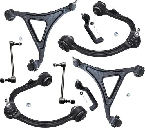Vista 296 de Detroit Axle - Kit de brazos de control de extremo de 8 piezas para Toyota 2001-2003 Highlander 2002-2003 Camry Lexus ES300, 2 conjuntos de brazos