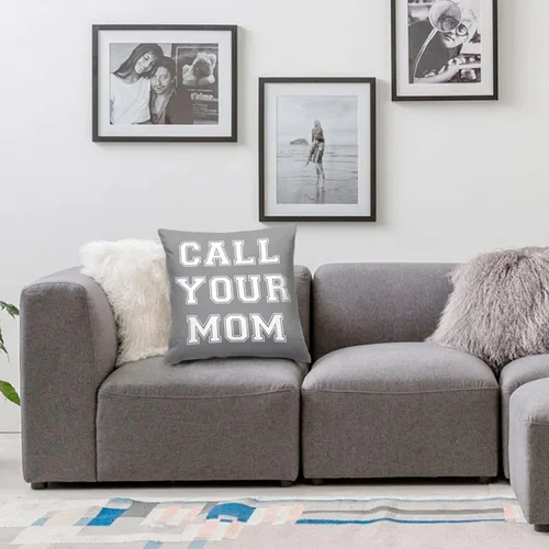 Vista 6 de Call Your MOM - Fundas de almohada de tela de terciopelo con estampado 3D, adecuadas para dormitorio, sala de estar, suelo, banco, regalo