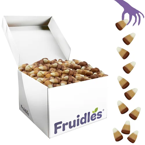 Vista 15 de Fruidles Golosinas de maíz de caramelo de Halloween, aperitivos divertidos y festivos (1 libra, zapateros de moras)