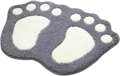 Vista 15 de MIFXIN Alfombra de baño con pies grandes, antideslizante, suave, absorbente, alfombra de área (rosa, 16 x 24 pulgadas)
