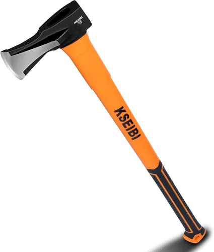 Vista 12 de KSEIBI - Hacha de división de 36 pulgadas - Acero al carbono forjado, hacha para cortar madera y leña, mazo de servicio pesado con mango ergonómico