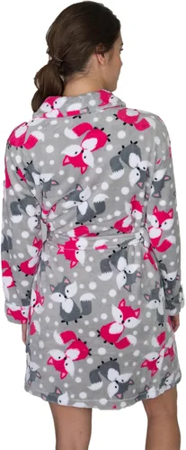 Vista 3 de Sleep & Co Bata de pijama de felpa para mujer con cinturón de corbata