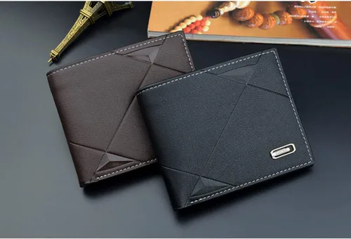 Vista 7 de SHERCHPRY 2 unids titular multi pequeño con cremallera Billfold multifuncional moda bolsillo hombre cartera cuero monedero, Imagen 1x2pcs, Moda