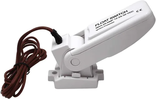 Vista 3 de Ogrmar Interruptor de flotador de bomba de sentina para barco automático Sellos herméticos 12/24/32VDC Encendido protegido Mercurio