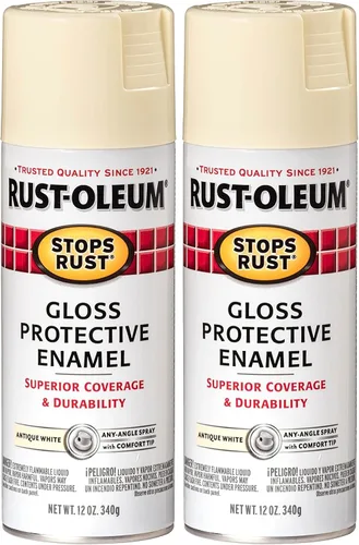 Vista 46 de Rust-Oleum 7776830 - Pintura en aerosol para prevención del óxido, 12 onzas, negro plano